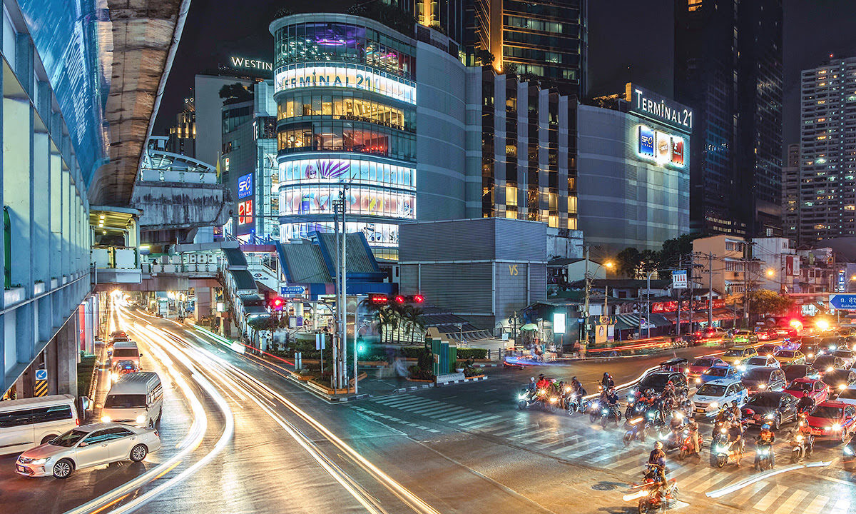 Shopping centre on Sukhumvit Road